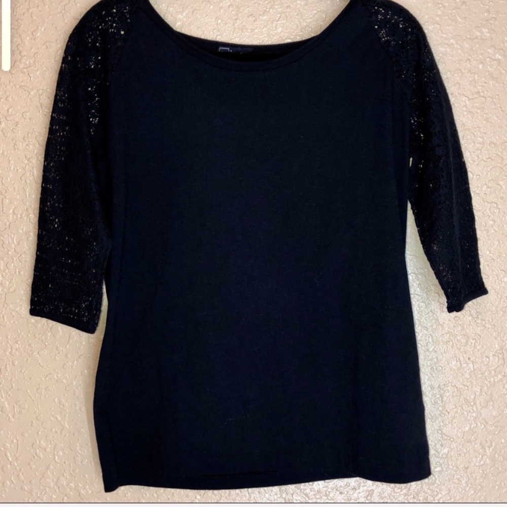Black Short Sleeve Top Small - Picture 1 of 5